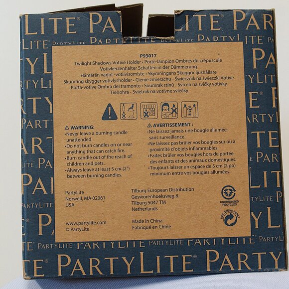 Partylite Retired Twilight Shadows Votive Candle Holder - Picture 4 of 8